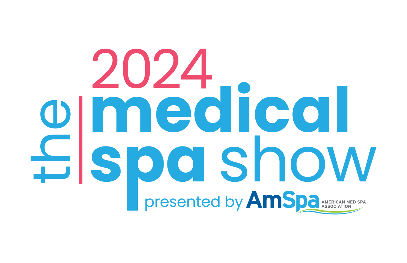 logo for the medical spa show 2024 presented by AmSpa